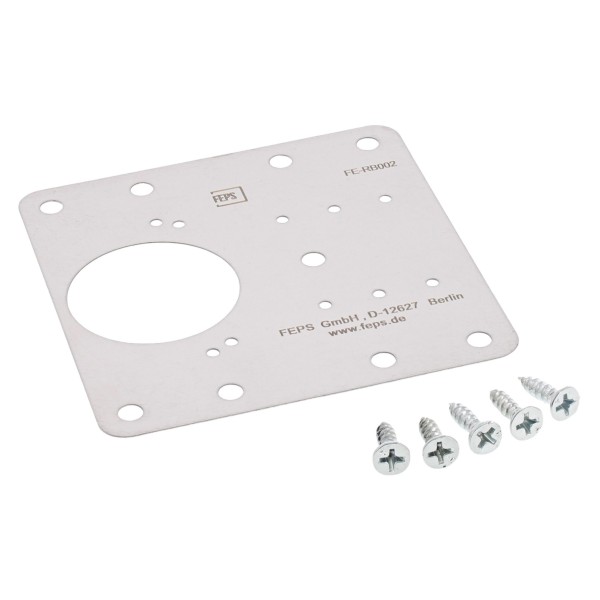 FEPS Tool Reparaturblech Möbelscharnier FE-RB002 edelstahl quadratisch
