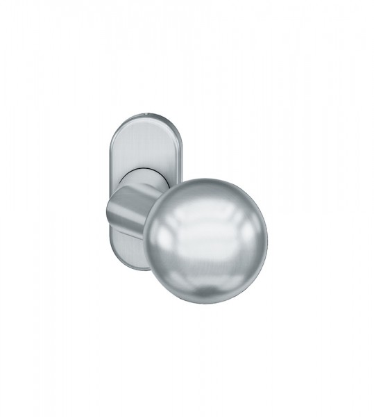 FSB Knopf auf ovaler Rosette edelstahl, 0 07 0846 22801 6204