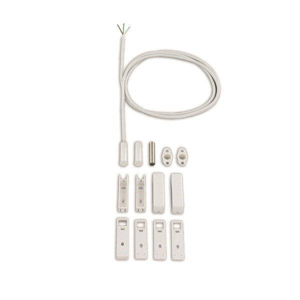 effeff Reedkontakt Set Modell 10380 Wechselkontakt 6 mtr Kabel weiss