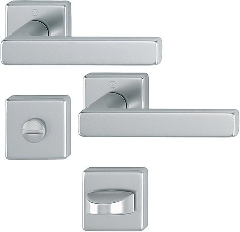 HOPPE Badgarnitur Dallas SK/OL F9 Aluminium stahl 1643/52KV/52KVS