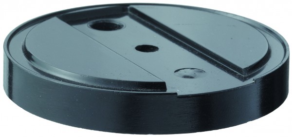 gelbrot Unterlegplatte Höhe 10 mm Gummi schwarz für Boden Türpuffer