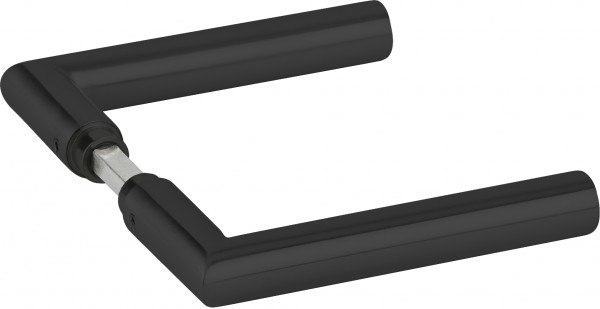 Hermat ZT - Drückerpaar 1802 BASIC 02 Oberfl. 74 (Classic Black beschichtet)