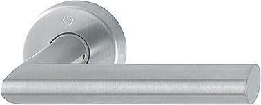 Hoppe Türgriff auf Griffrosette Amsterdam F69 Edelstahl matt