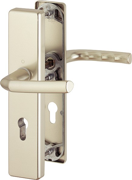 Hoppe Türgriffgarnitur Birmingham ES0 F2 Aluminium neusilber 72 mm PZ