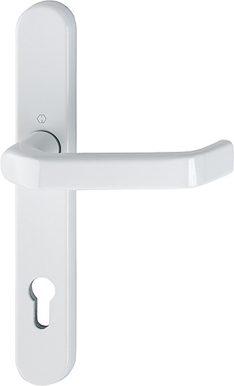 Hoppe Profiltür 1/2 Türgriffgarnitur Liverpool F9016 Aluminium verkehrsweiß