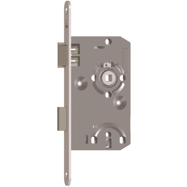 SAG Einsteckschloß 1 246000 55 Dorn 18 Stulp rund 72 mm 8 Nuß BB rechts Nickel silber