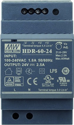 Roto DoorSafe Netzgerät 24V , 2,5A HDR-60-24