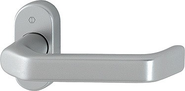 HOPPE Halbgarnitur Liverpool 1313G/55 ohne Schlüsselrosette VK 10mm DIN ls/rs grau stahlfarbig matt eloxiert