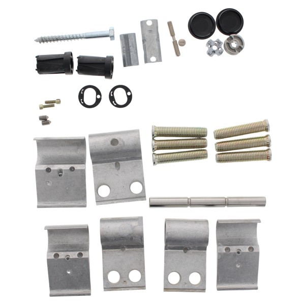 Dr. Hahn Türband 4 A955 3-teilig Drehpunkt 20 mm Bohrabstand 91,5 mm mit Befestigung Metall roh