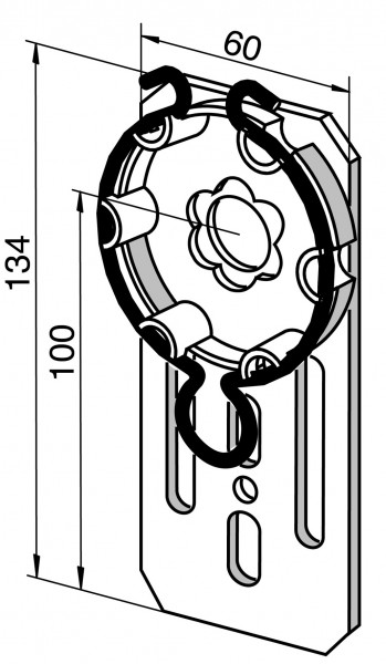 ASA Flanschantriebslager für Fertigkasten mit Sternkopf