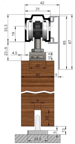 Woelm Abdeckkappen-Set (2 St.) f. eins. Verblendung Holz