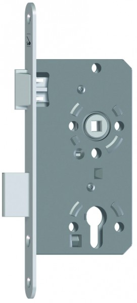 gelbrot Einsteckschloß 55 Dorn 20 Stulp PZW 72 8 mm Nuß rs silberfarbig Klasse 2