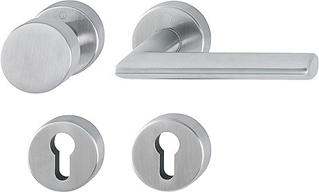 Hoppe Wechselgarnitur Stockholm PZ F69 Edelstahl matt E58/42H/42HKVS/1140