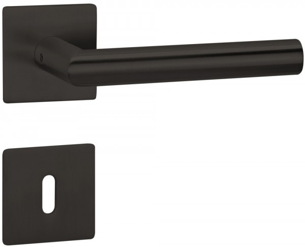 Hermat ZT - Drückergarnitur 1802 BASIC 02 BB Oberfl. 72 smoke black