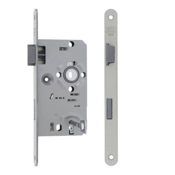 BKS Einsteckschloss Falle + Riegel BB/WC Kunststoff PZ Metall Dornmaß 55 mm