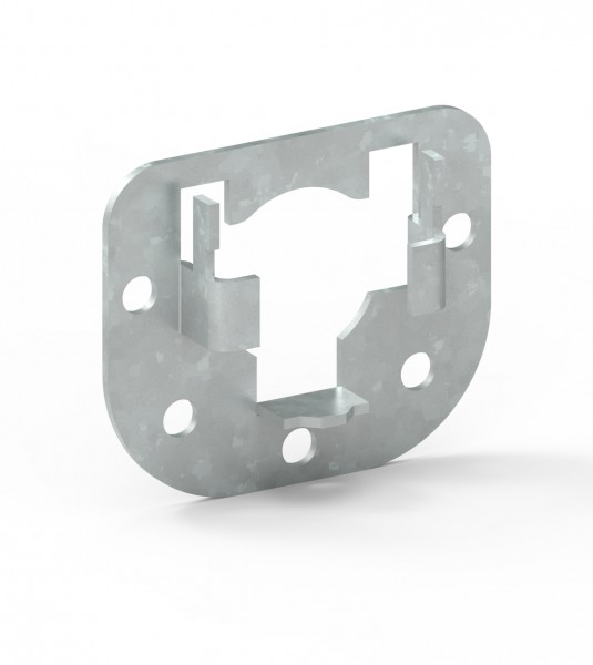 Klauenlager 14226 verzinkt mit Sicherungsbügel