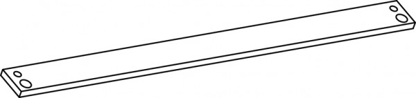 GEZE Montageplatte für E - Gleitschiene silber 30 mm ( neue Ausführung )