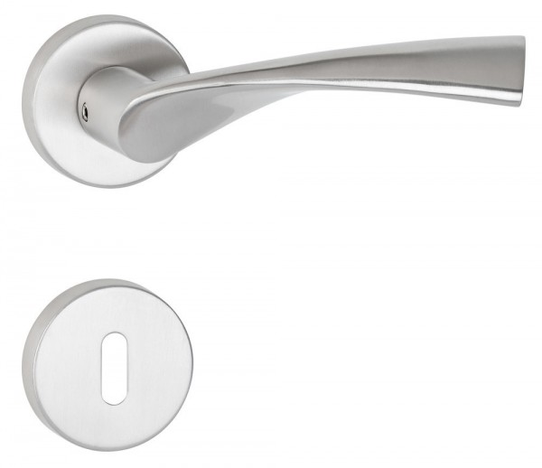 Hermat ZT Rosettengarnitur BB TWIST ER 60 Edelstahl matt