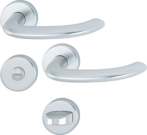 Hoppe Badgarnitur Marseille SK/OL F1 Aluminium natur 1138/42KV/42KVS