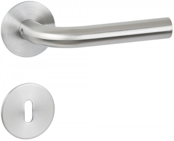 Hermat ZT - Drückerpaar 1802 BASIC 03 Oberfl. 60 (Edelstahl matt)