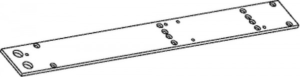 Geze Montageplatte schwarz für TS 4000 R R - IS R-Zweitgerät