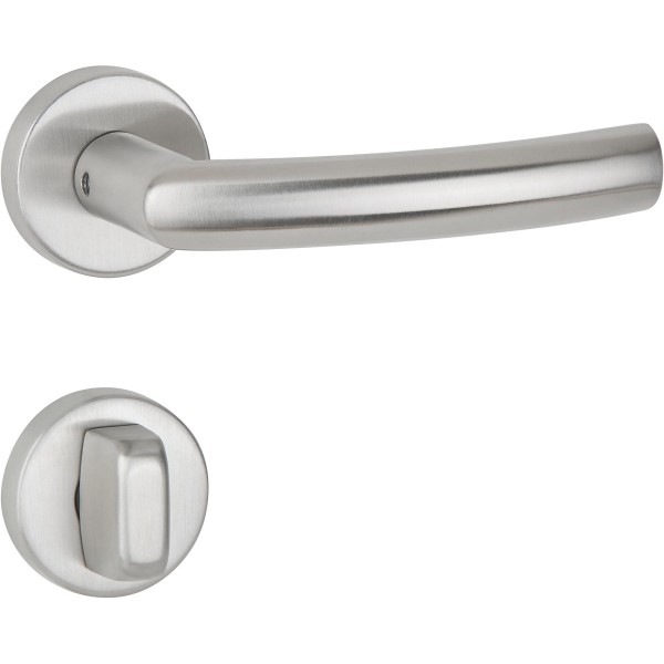 Hermat Badrosettengarnitur BAD BASIC 07 60 Edelstahl matt