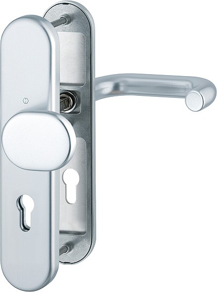 Hoppe FS Wechselgarnitur Paris ES1 F1 Aluminium natur PZ 92 mm
