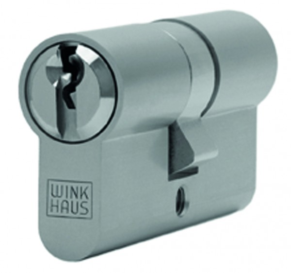 WINKHAUS Profil-Kurzzylinder WINKHAUS XR 71 N 27,5 / 32,5 mm Messing matt vernickelt