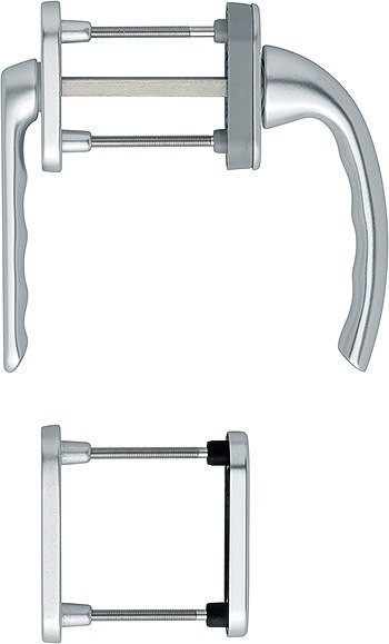 HOPPE Balkontür Rosettengarnitur Tokyo F1 10 mm Nocken TS 63 - 68 mm