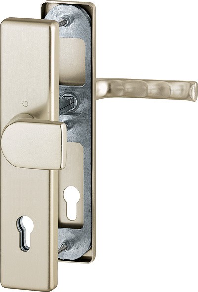 Hoppe Wechselgarnitur ES1 London F2 Aluminium neusilber 92 mm PZ